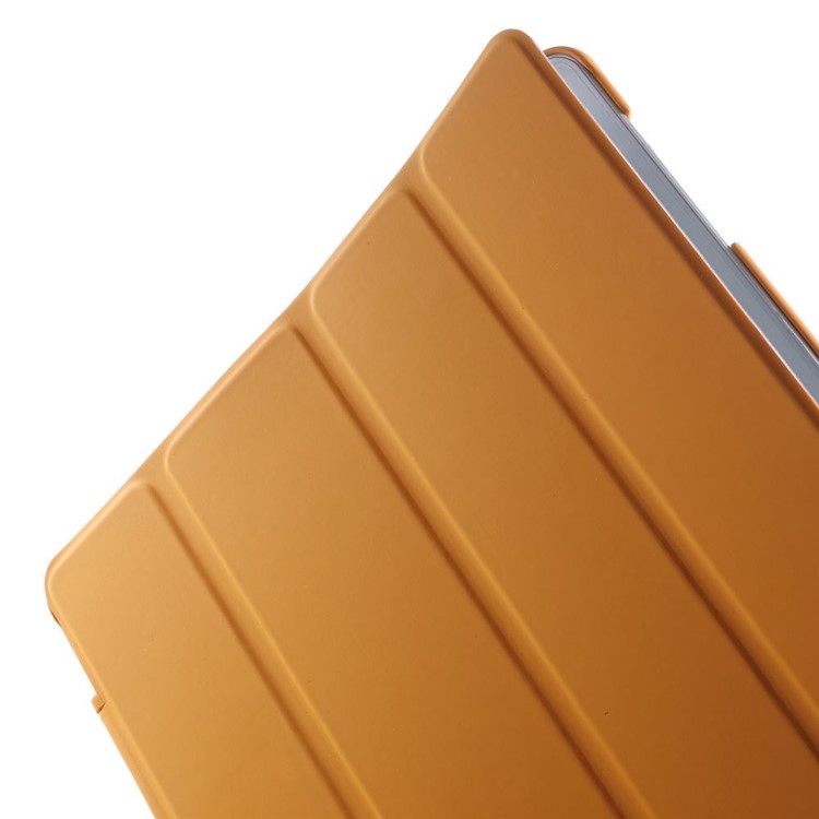 Four-fold Smart Leather Stand Cover for iPad 2 3 4 - Orange-9