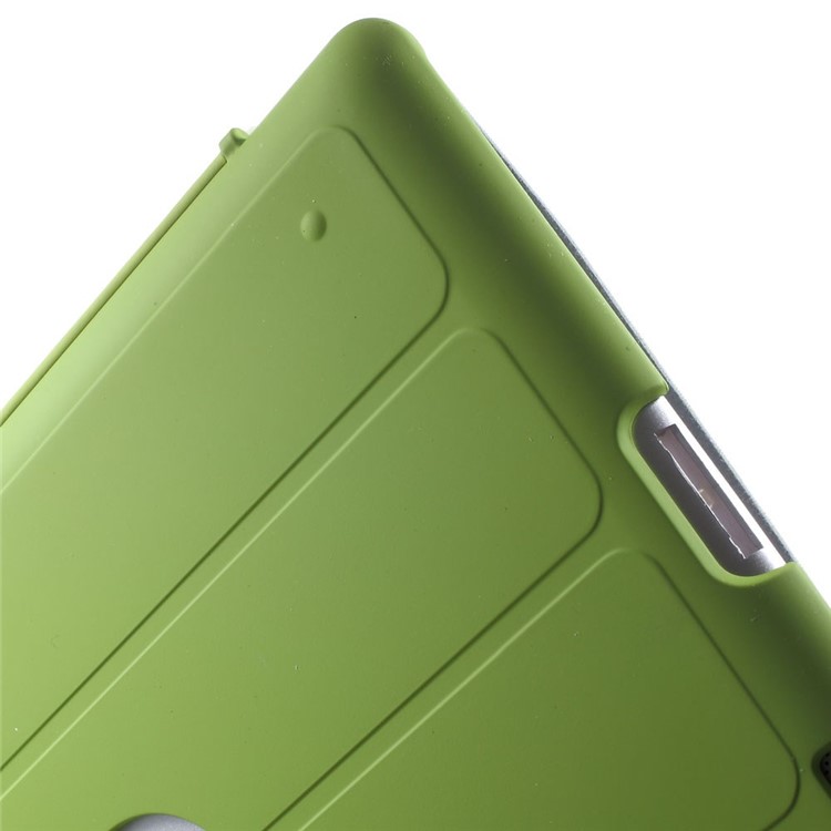 Four-fold Smart Leather Stand Case for iPad 2 3 4 - Green-10