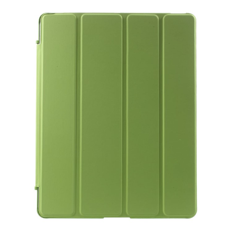Four-fold Smart Leather Stand Case for iPad 2 3 4 - Green-2