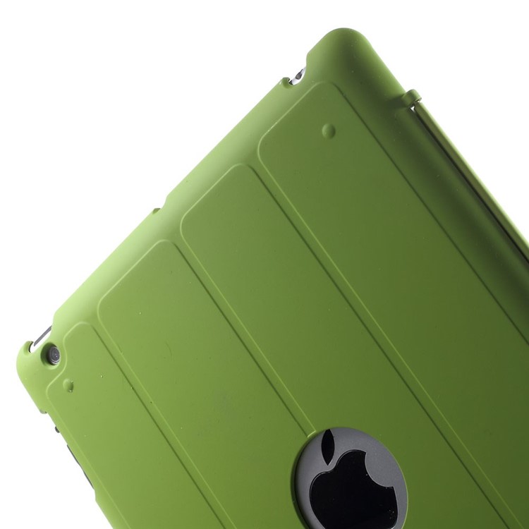Four-fold Smart Leather Stand Case for iPad 2 3 4 - Green-9