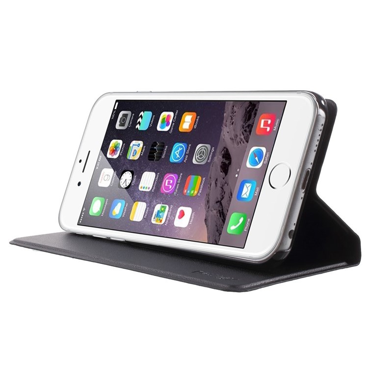 X-FITTED Walk of Fame Series Flip Leather Case for iPhone 6 / 6s- Black-3