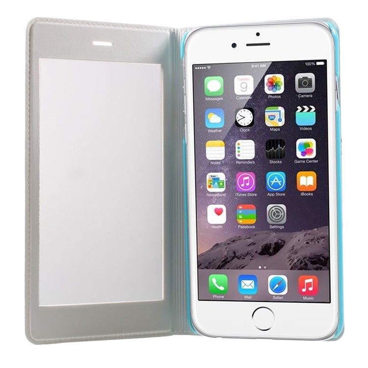 X-FITTED Anti-peep Privacy Full Touchable Window Leather Flip Case for iPhone 6 Plus / 6s Plus with Stand - White-6