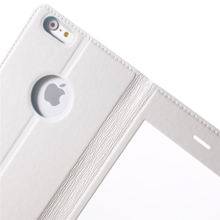 X-FITTED Anti-peep Privacy Full Touchable Window Leather Flip Case for iPhone 6 Plus / 6s Plus with Stand - White-7