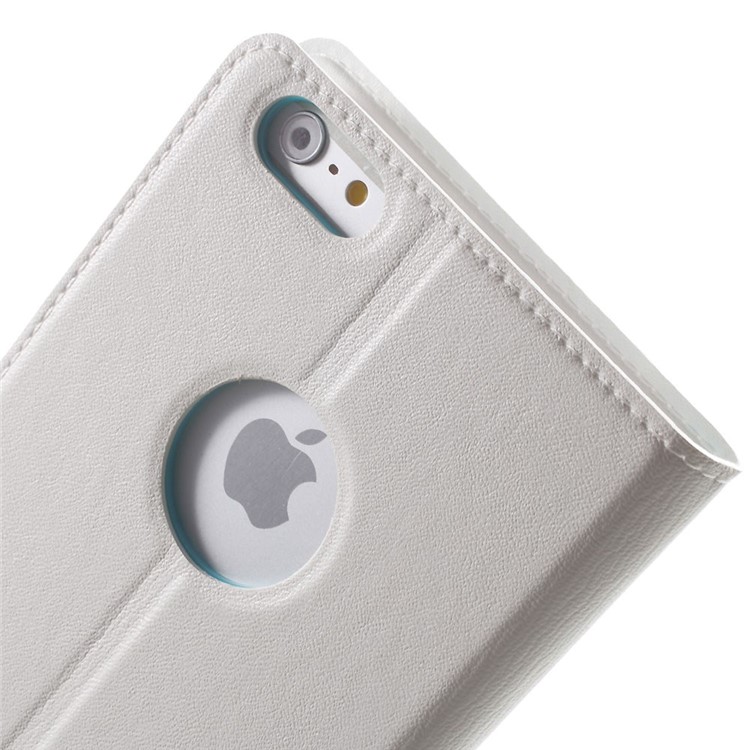 X-FITTED Anti-peep Privacy Full Touchable Window Leather Flip Case for iPhone 6 Plus / 6s Plus with Stand - White-9