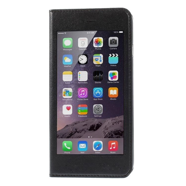 X-FITTED Leather Case for iPhone 6 / 6s 4.7-inch with Anti-peep Privacy Full Touchable Window - Black-3
