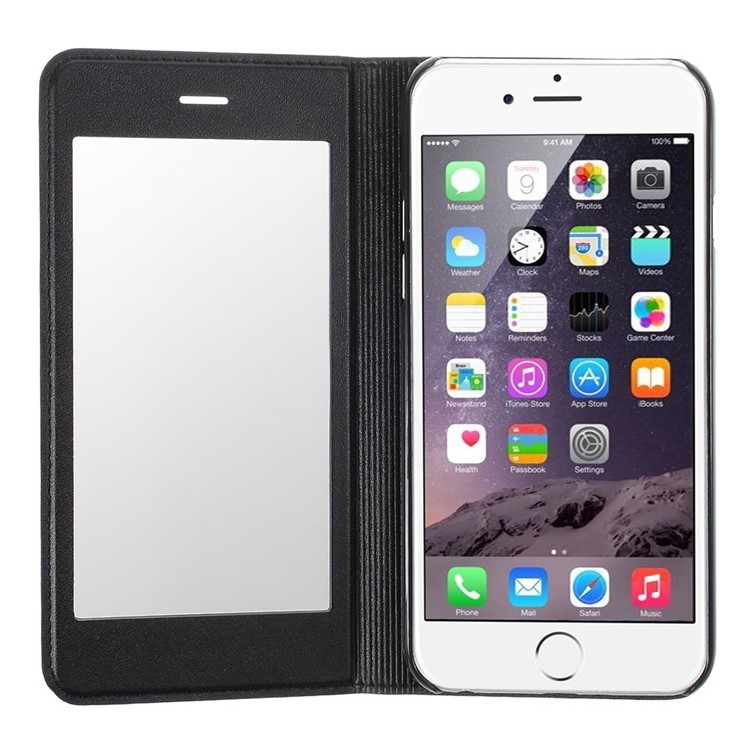 X-FITTED Leather Case for iPhone 6 / 6s 4.7-inch with Anti-peep Privacy Full Touchable Window - Black-6