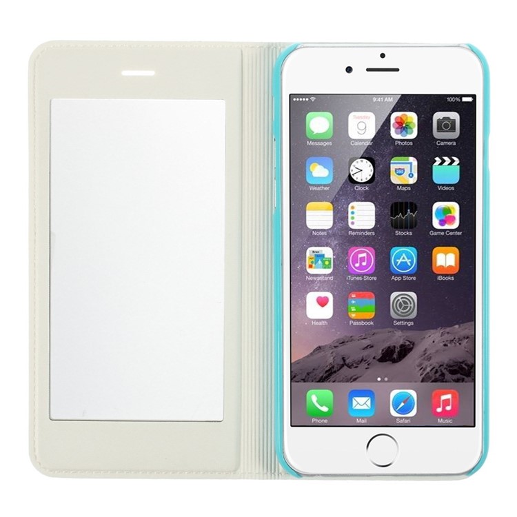X-FITTED Anti-peep Privacy Full Touchable Window Leather Stand Case for iPhone 6 / 6s 4.7-inch - White-6