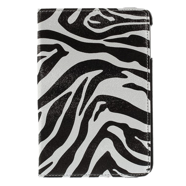 Smart Zebra-striped Leather Case for iPad Mini 1 2 3 with 360 Degree Rotary Stand-2