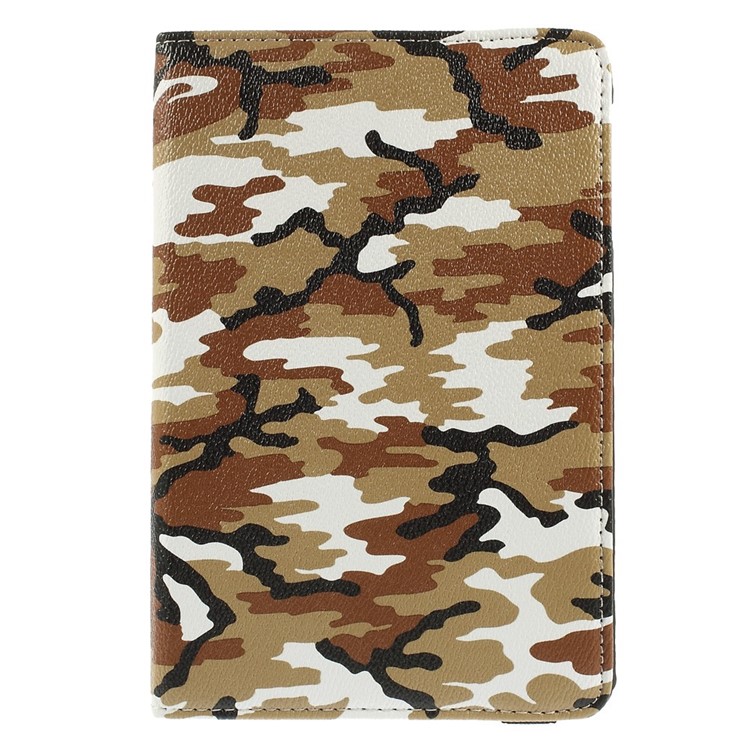 Brown Camouflage Smart Leather Cover for iPad Mini 1 2 3 with 360 Degree Rotary Stand-2