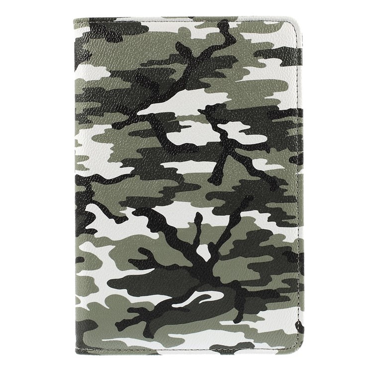 Army Green Camouflage Smart Leather Cover for iPad Mini 1 2 3 with 360 Degree Rotary Stand-2