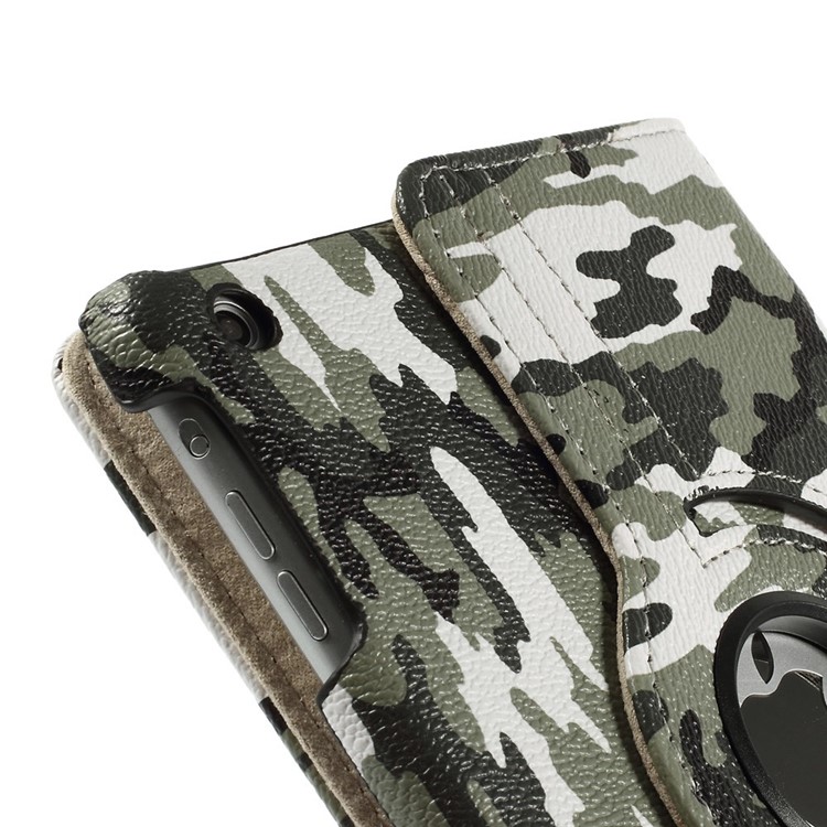 Army Green Camouflage Smart Leather Cover for iPad Mini 1 2 3 with 360 Degree Rotary Stand-9