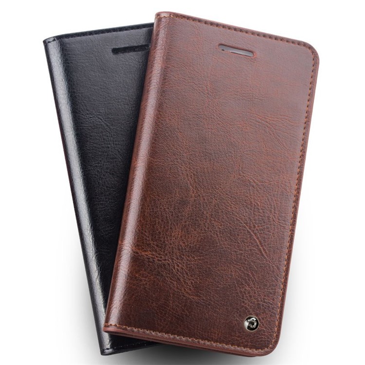 QIALINO Luxury Genuine Leather Wallet Case for iPhone 6 Plus / 6s Plus 5.5 inch - Black-2