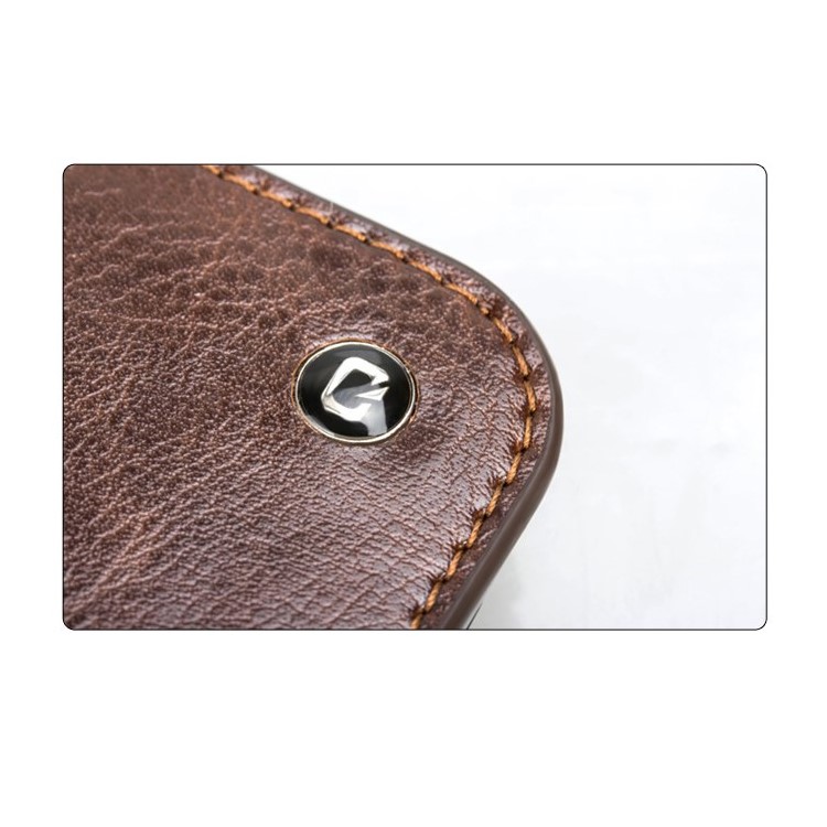 QIALINO Classic Series Top-layer Genuine Wallet Leather Cover for iPhone 6 / 6s 4.7 inch - Brown-4