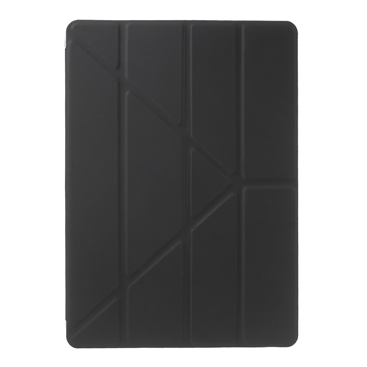 Origami Stand Flip Leather Case for iPad Air - Black-2