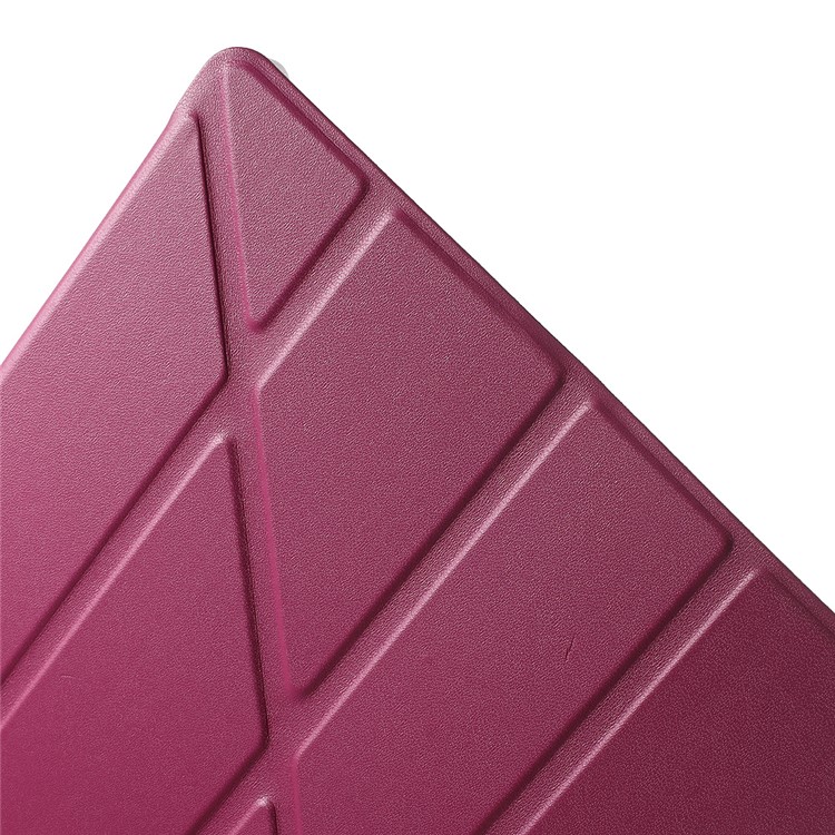 Origami Stand Flip Leather Cover for iPad Air - Rose-12