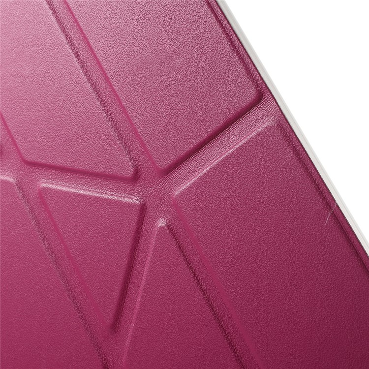 Origami Stand Flip Leather Cover for iPad Air - Rose-14