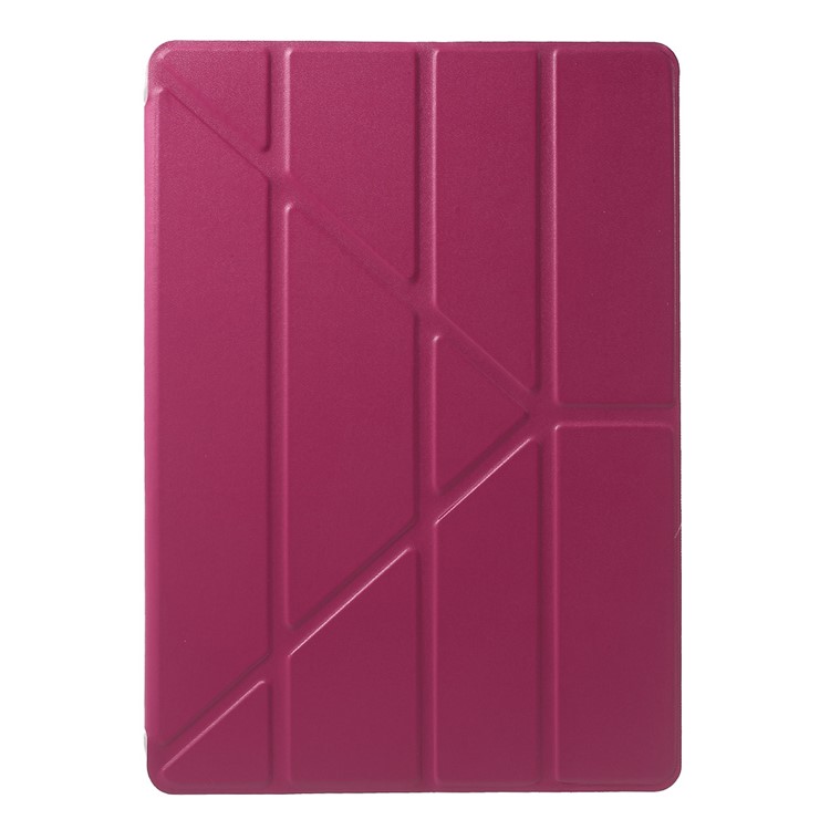 Origami Stand Flip Leather Cover for iPad Air - Rose-2
