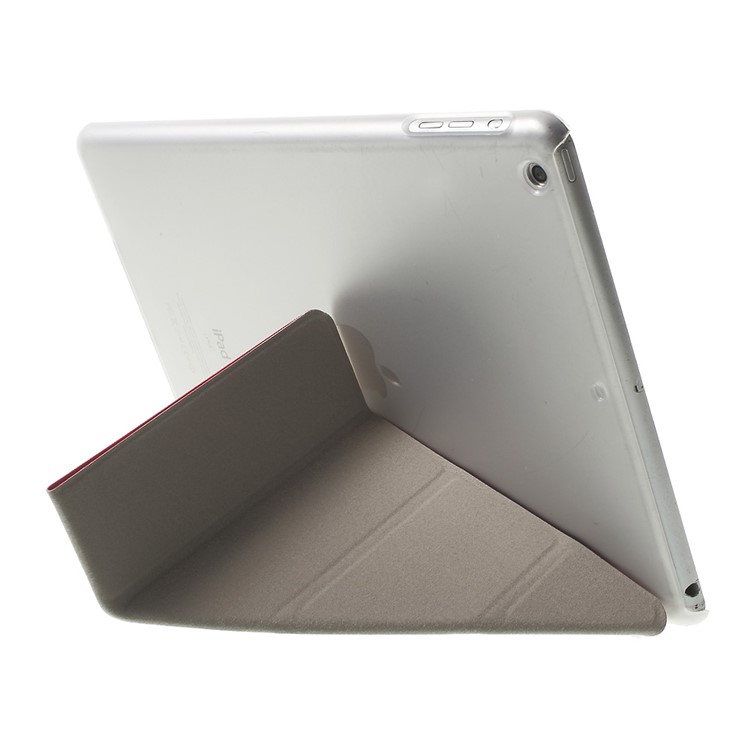 Origami Stand Flip Leather Cover for iPad Air - Rose-6