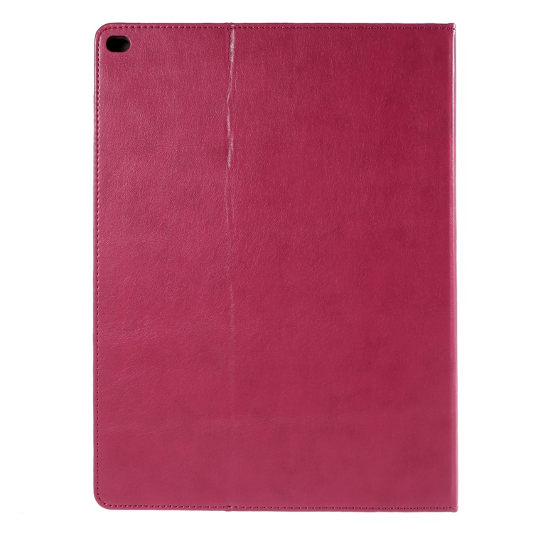 Leatherette Smart Case Cover with Stand for iPad Pro 12.9 - Rose-3