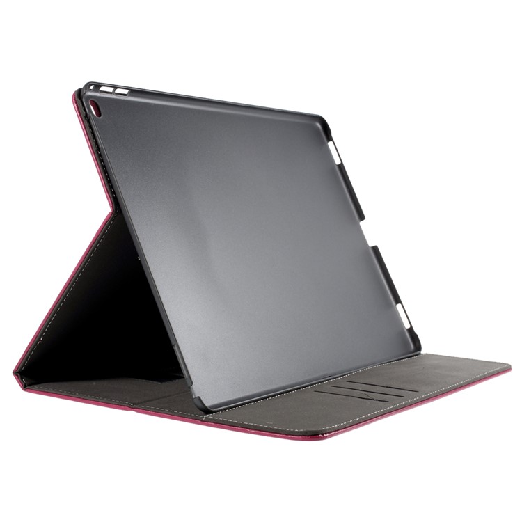Leatherette Smart Case Cover with Stand for iPad Pro 12.9 - Rose-4
