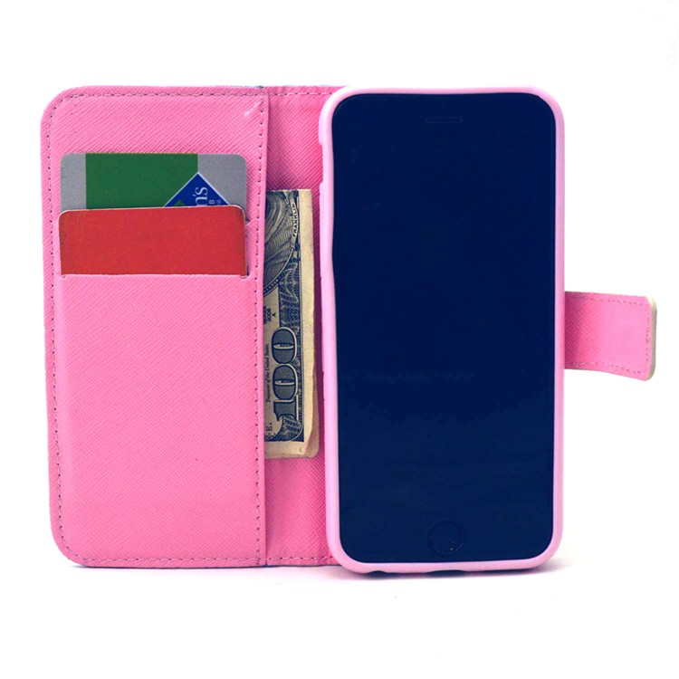 Leather Folio Phone Protective Case for iPhone 6s / 6 - Elegant Mandala Pattern-7