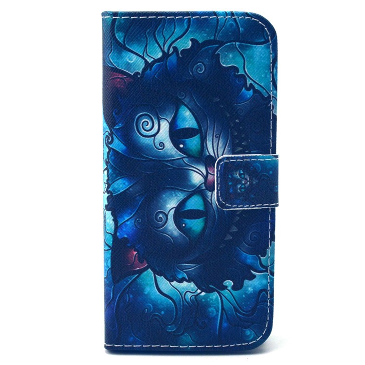 Wallet Leather Phone Shell for iPhone 6s / 6 (4.7 inch) - Psychedelic Cat-1