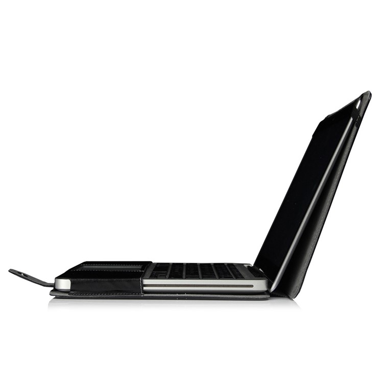 Leather Protective Case for Macbook Pro 15.4" - Black-4