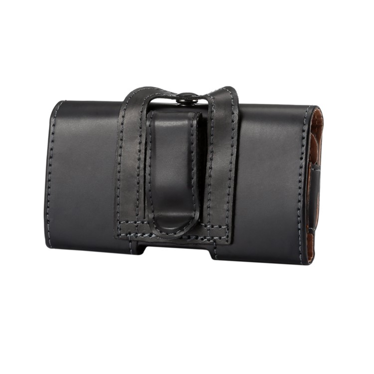 Universal Glossy Leather Case Holster for iPhone 4s with Belt Clip-2