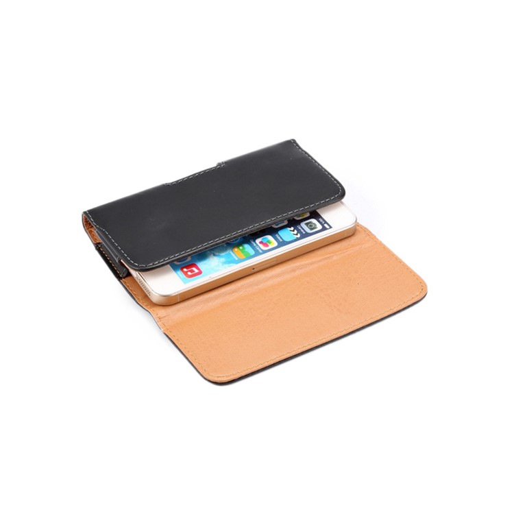 Universal Glossy Leather Case Holster for iPhone 4s with Belt Clip-6
