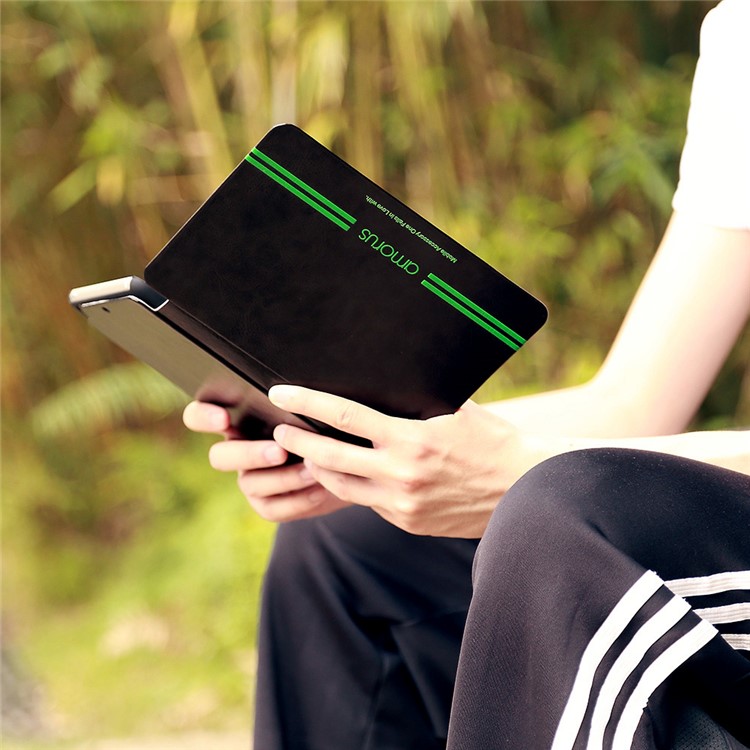 AMORUS Smart Awakening Leather Case for iPad mini 1/2/3 - Black-6