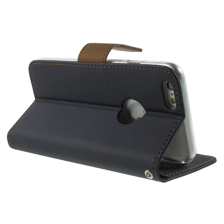 ROAR KOREA Twill Wallet Leather Case for iPhone 6s 6 4.7 inch - Black-4