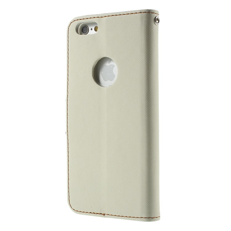 ROAR KOREA Twill Wallet Leather Cover for iPhone 6s 6 4.7 inch - White-2