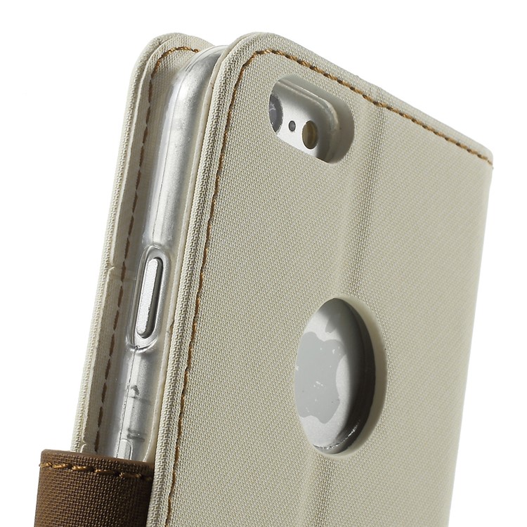 ROAR KOREA Twill Wallet Leather Cover for iPhone 6s 6 4.7 inch - White-9