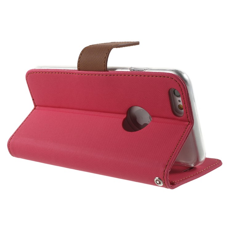 ROAR KOREA Twill Wallet Leather Shell for iPhone 6s 6 4.7 inch - Rose-4