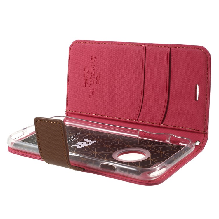 ROAR KOREA Twill Wallet Leather Shell for iPhone 6s 6 4.7 inch - Rose-6