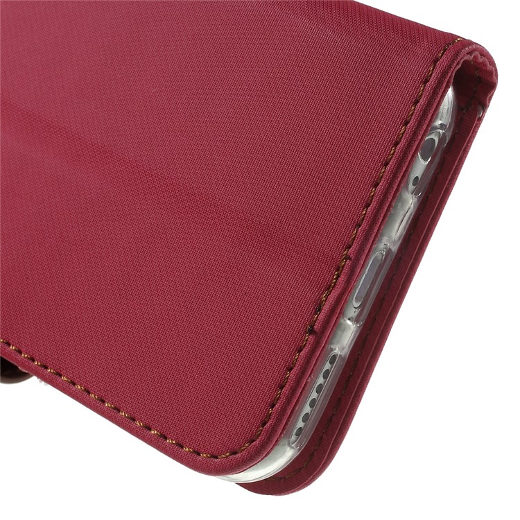 ROAR KOREA Twill Wallet Leather Shell for iPhone 6s 6 4.7 inch - Rose-9