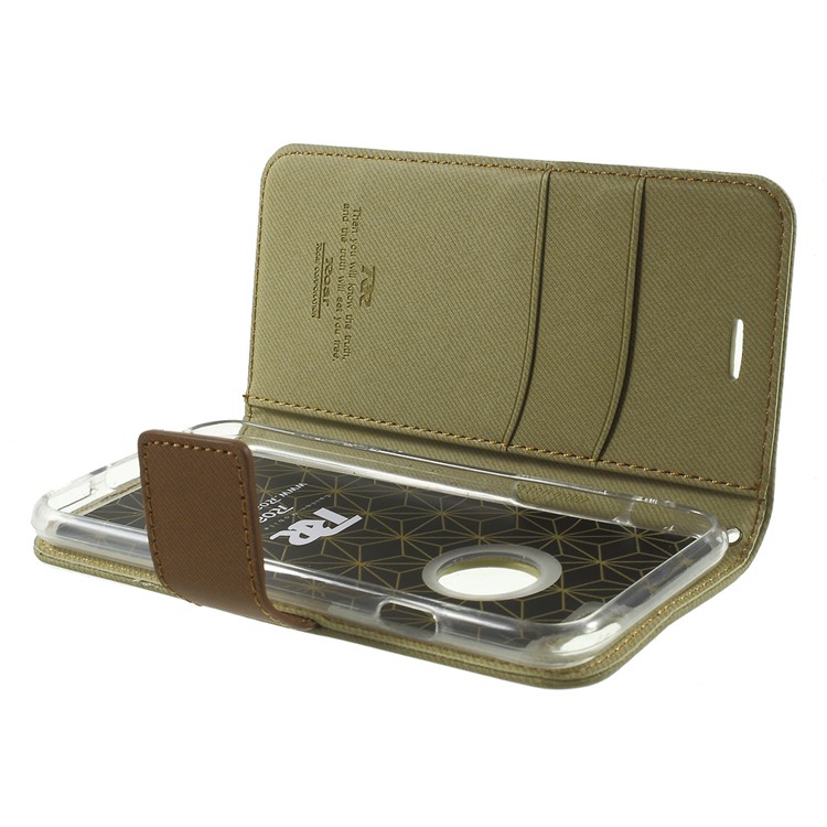 ROAR KOREA Twill Wallet PU Leather Cover for iPhone 6s 6 4.7 inch - Khaki-6