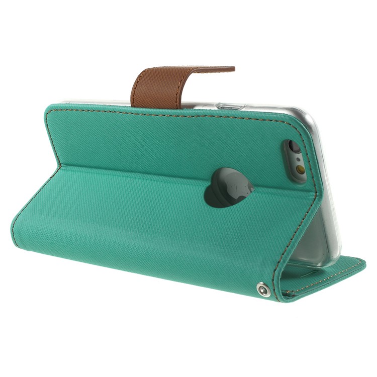 ROAR KOREA Twill Wallet PU Leather Case for iPhone 6s 6 4.7 inch - Green-4