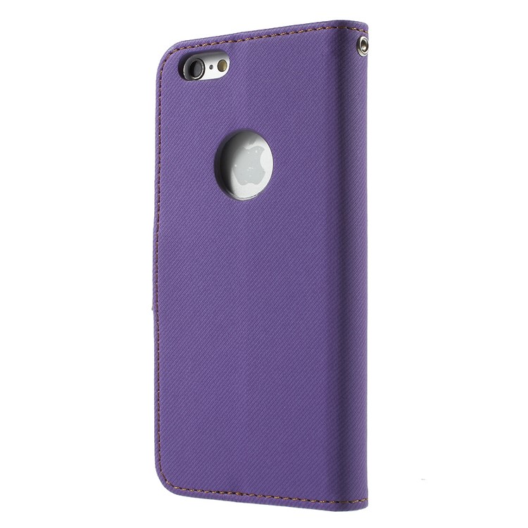 ROAR KOREA Twill Wallet Leather Phone Case for iPhone 6s 6 4.7 inch - Purple-2