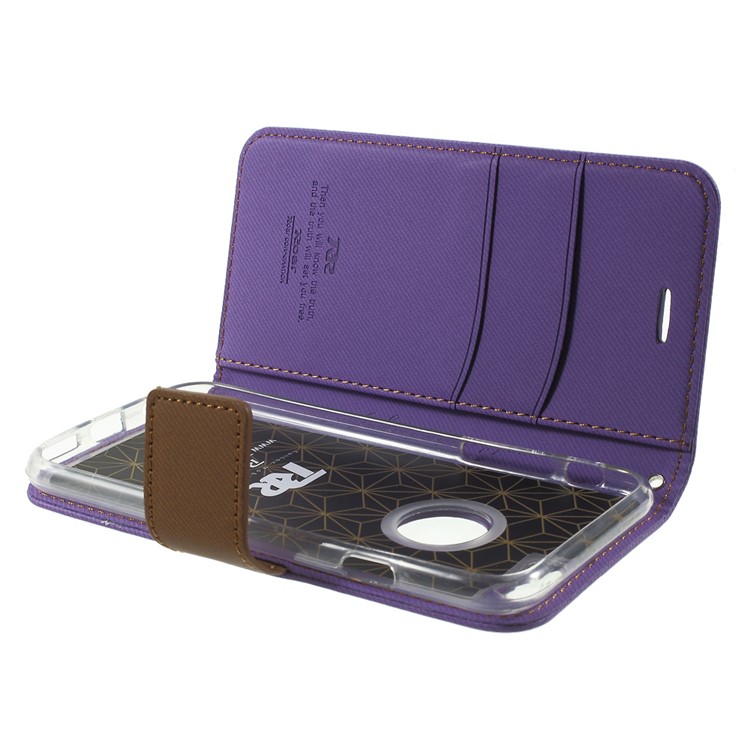 ROAR KOREA Twill Wallet Leather Phone Case for iPhone 6s 6 4.7 inch - Purple-6