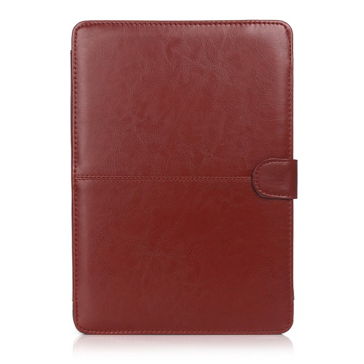 Crazy Horse Protective Leather Cover for MacBook 12-inch with Retina Display(2015) - Brown-1