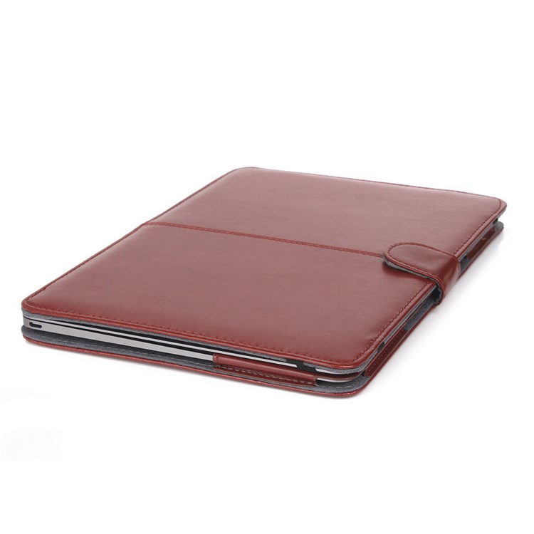 Crazy Horse Protective Leather Cover for MacBook 12-inch with Retina Display(2015) - Brown-11