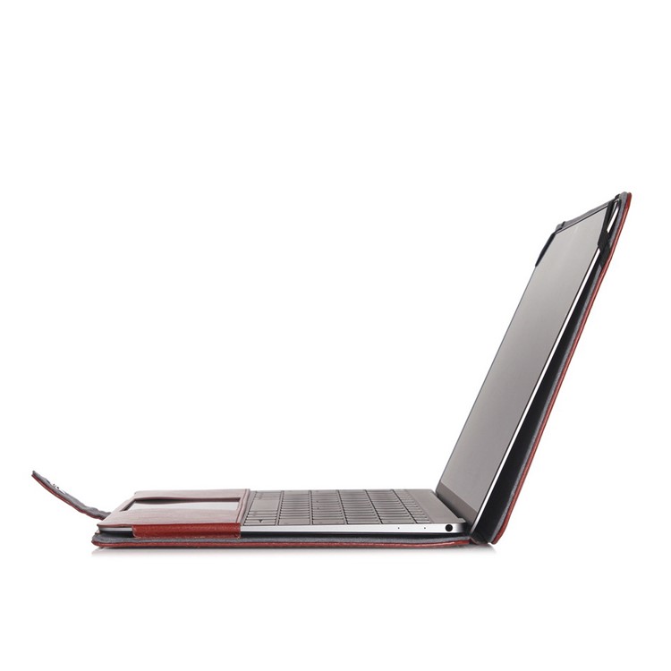 Crazy Horse Protective Leather Cover for MacBook 12-inch with Retina Display(2015) - Brown-12