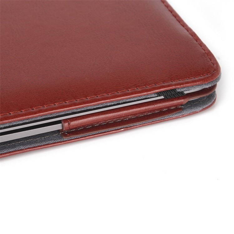 Crazy Horse Protective Leather Cover for MacBook 12-inch with Retina Display(2015) - Brown-13