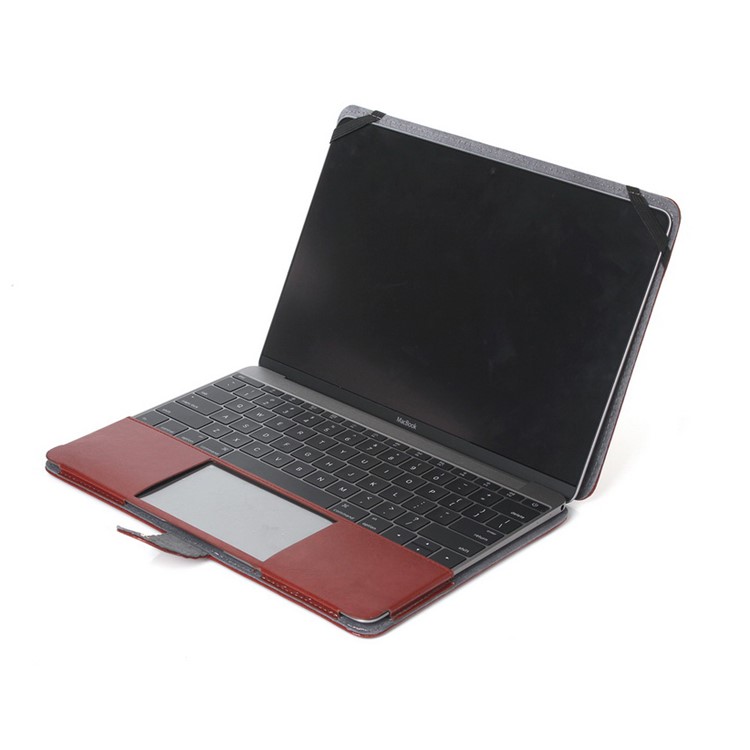 Crazy Horse Protective Leather Cover for MacBook 12-inch with Retina Display(2015) - Brown-5