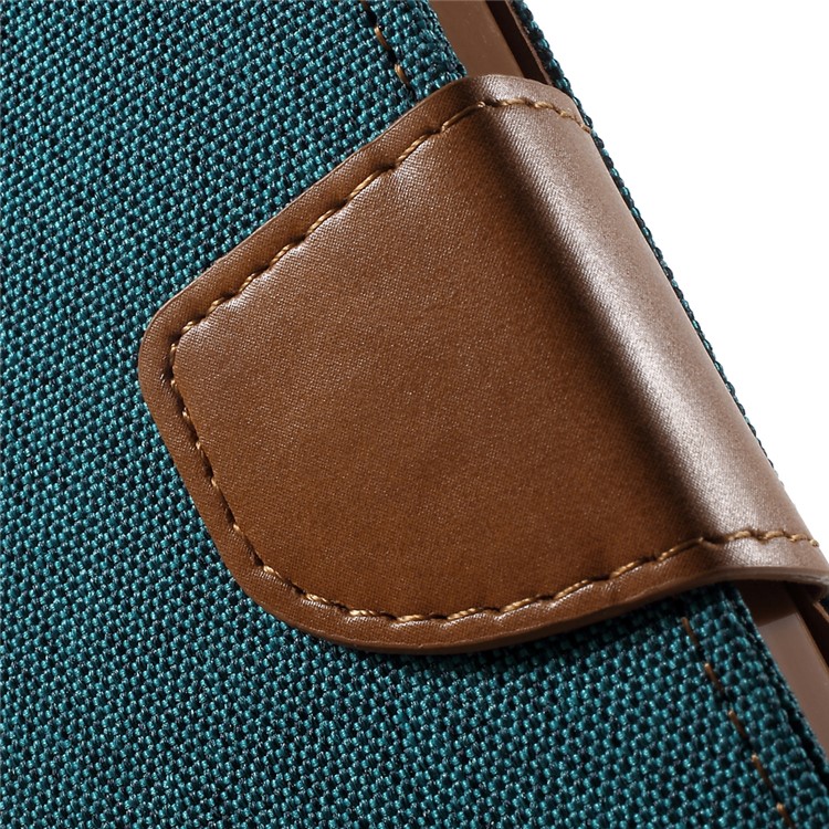MERCURY GOOSPERY Canvas Diary Leather Cover for iPhone 4s / 4 with Stand - Green-8