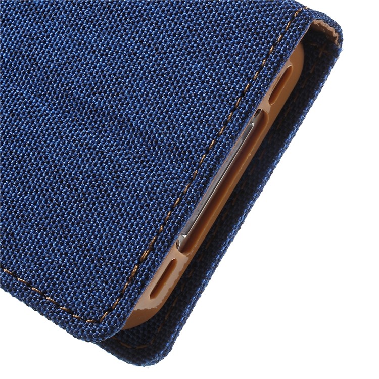 MERCURY GOOSPERY Canvas Diary Leather Cover for iPhone 4s / 4 with Stand - Baby Blue-10