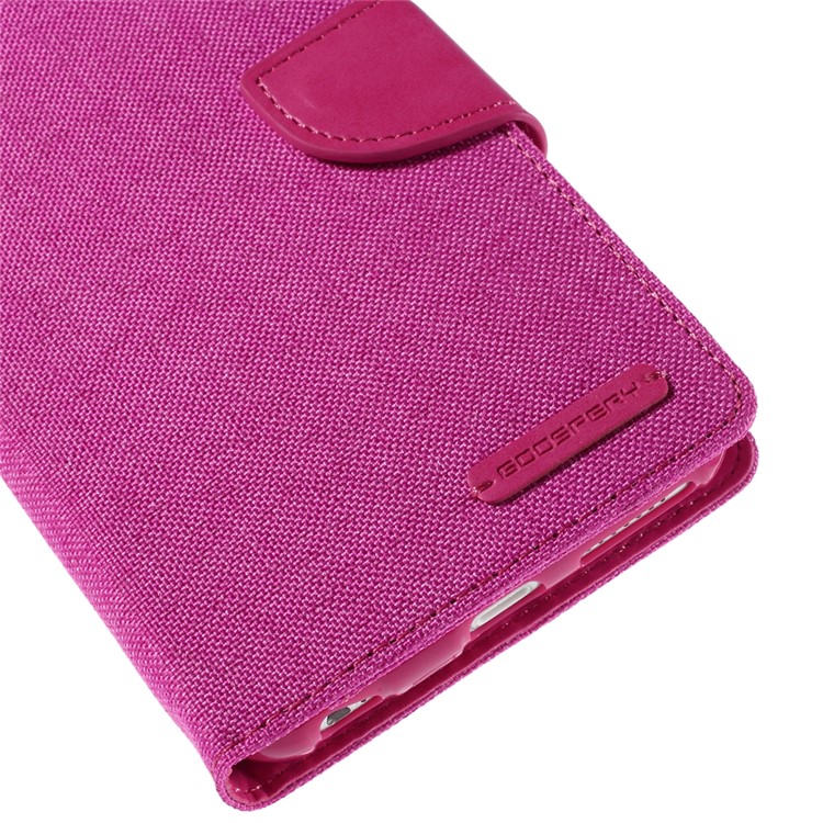 MERCURY GOOSPERY Canvas Diary Leather Case for iPhone 6s Plus / 6 Plus Plus with Stand - Rose-8