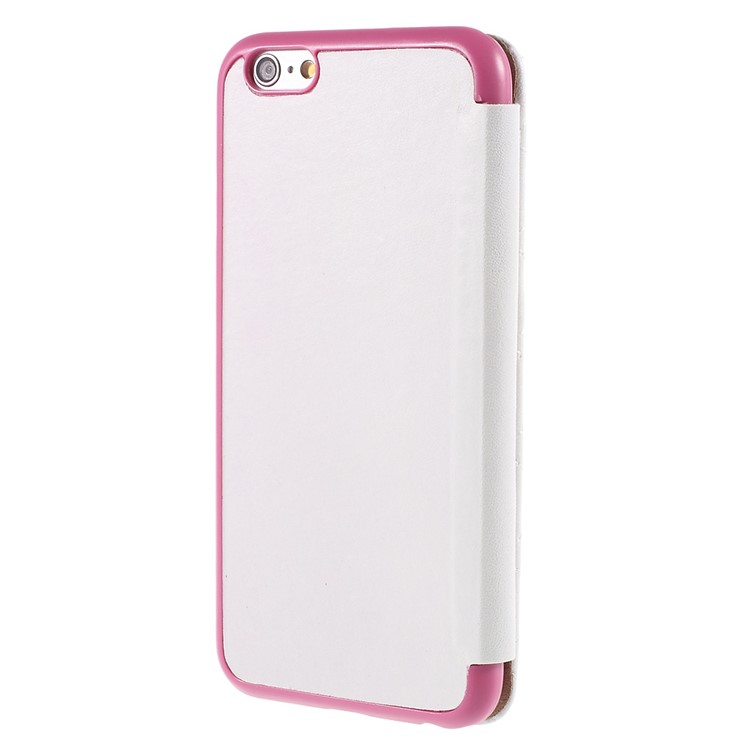 Queens Crown Grid Pattern Leather Cover for iPhone 6s 6 4.7 inch - White-2