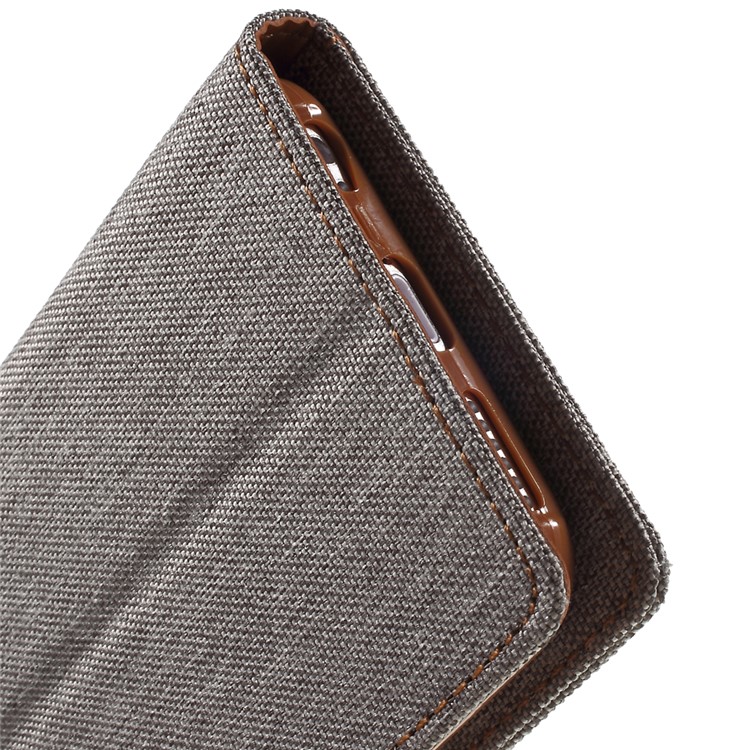 MERCURY GOOSPERY Canvas Wallet Leather Cover for iPhone 6s / 6 4.7 inch - Grey-9